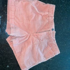 Pink corduroy Patagonia shorts high rise size 6